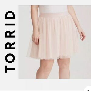Torrid Baby Pink Tulle Skirt